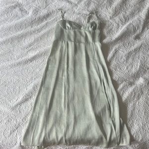 Wilfred mini slip dress satin with slit